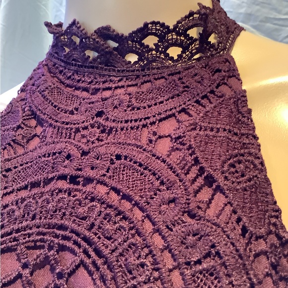 NWOT -Burgundy Lace Dress! Think Homecoming! - Picture 4 of 5